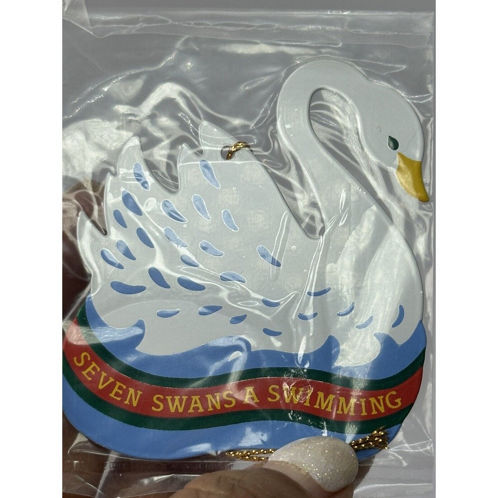 Avon The Twelve Days Of Christmas Ornament Seven Swans‎ A Swimming